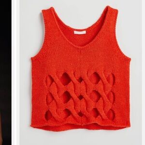 H&M Sweater Tank with Cutout Front